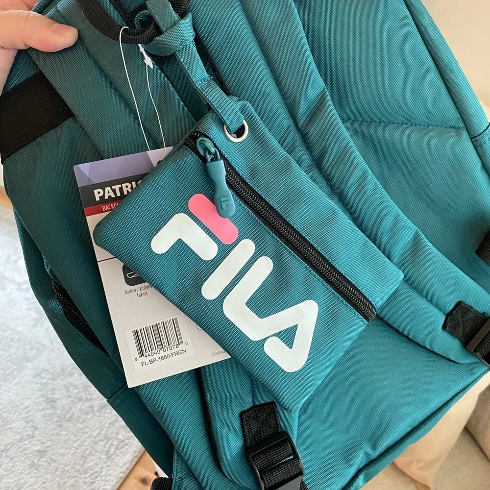 FILA Dark Teal 3-Piece Patricia Backpack Set